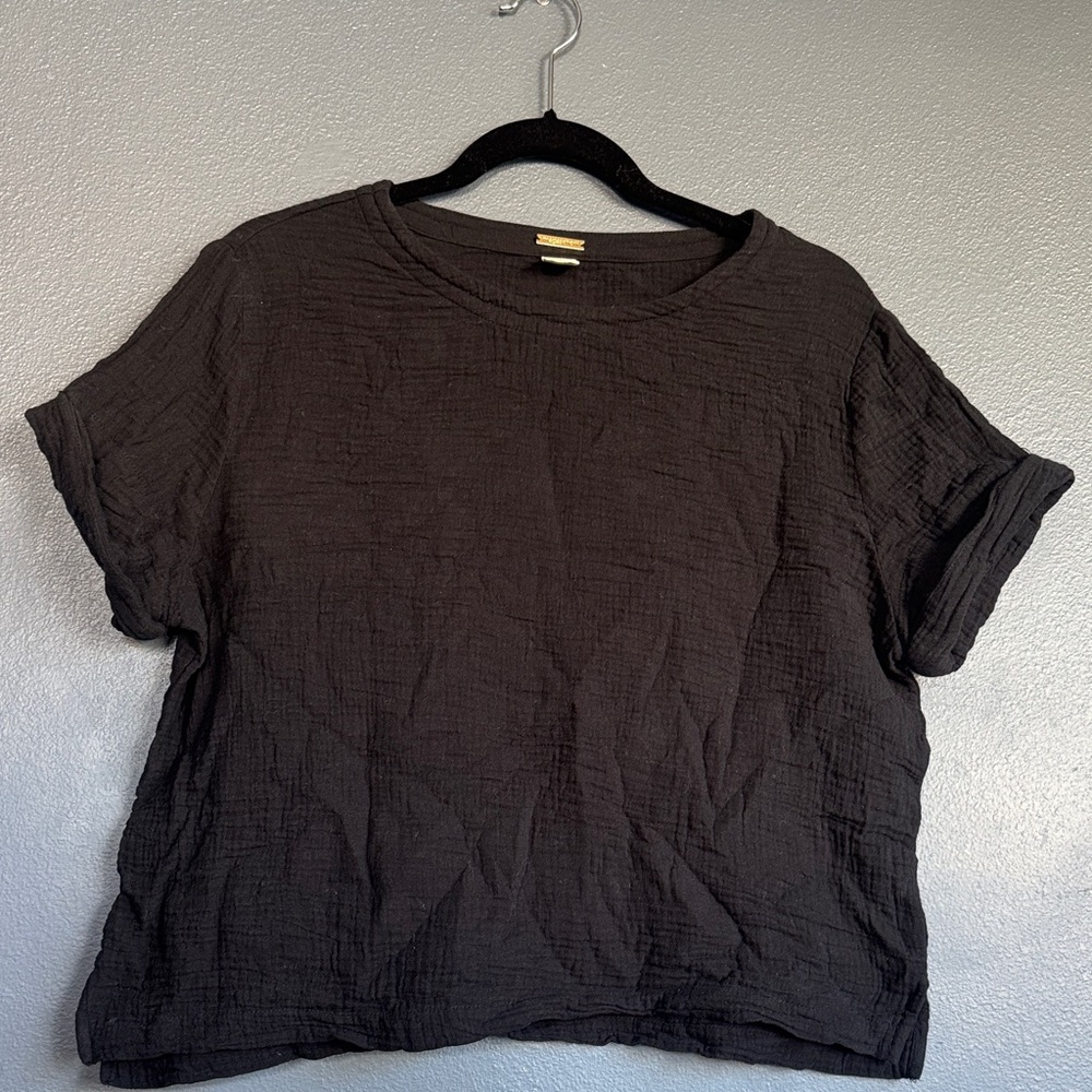 Magaschoni Black Short Sleeve Top